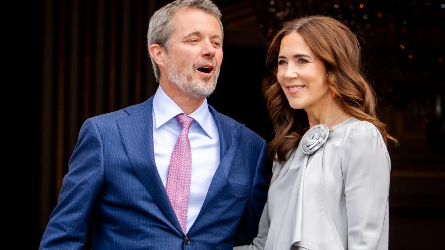 Kong Frederik X og dronning Mary på Amalienborg 26. maj.