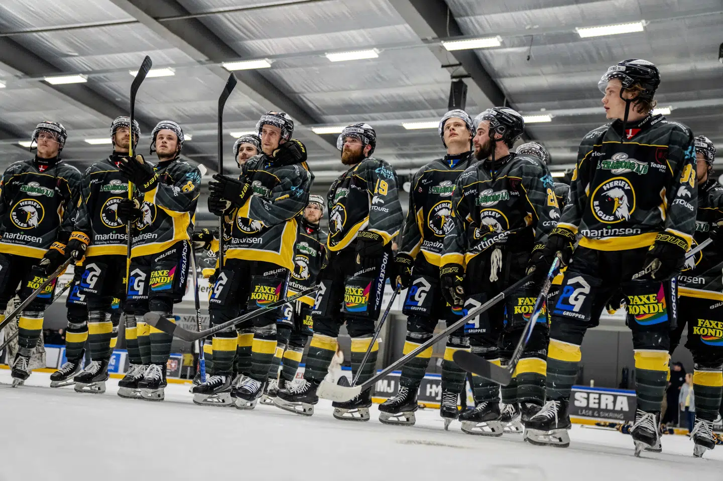 Herlev Eagles fik sølv efter nederlaget til Herning Blue Fox i DM-finalen. I næste sæson får holdet ny cheftræner. (Arkivfoto).
