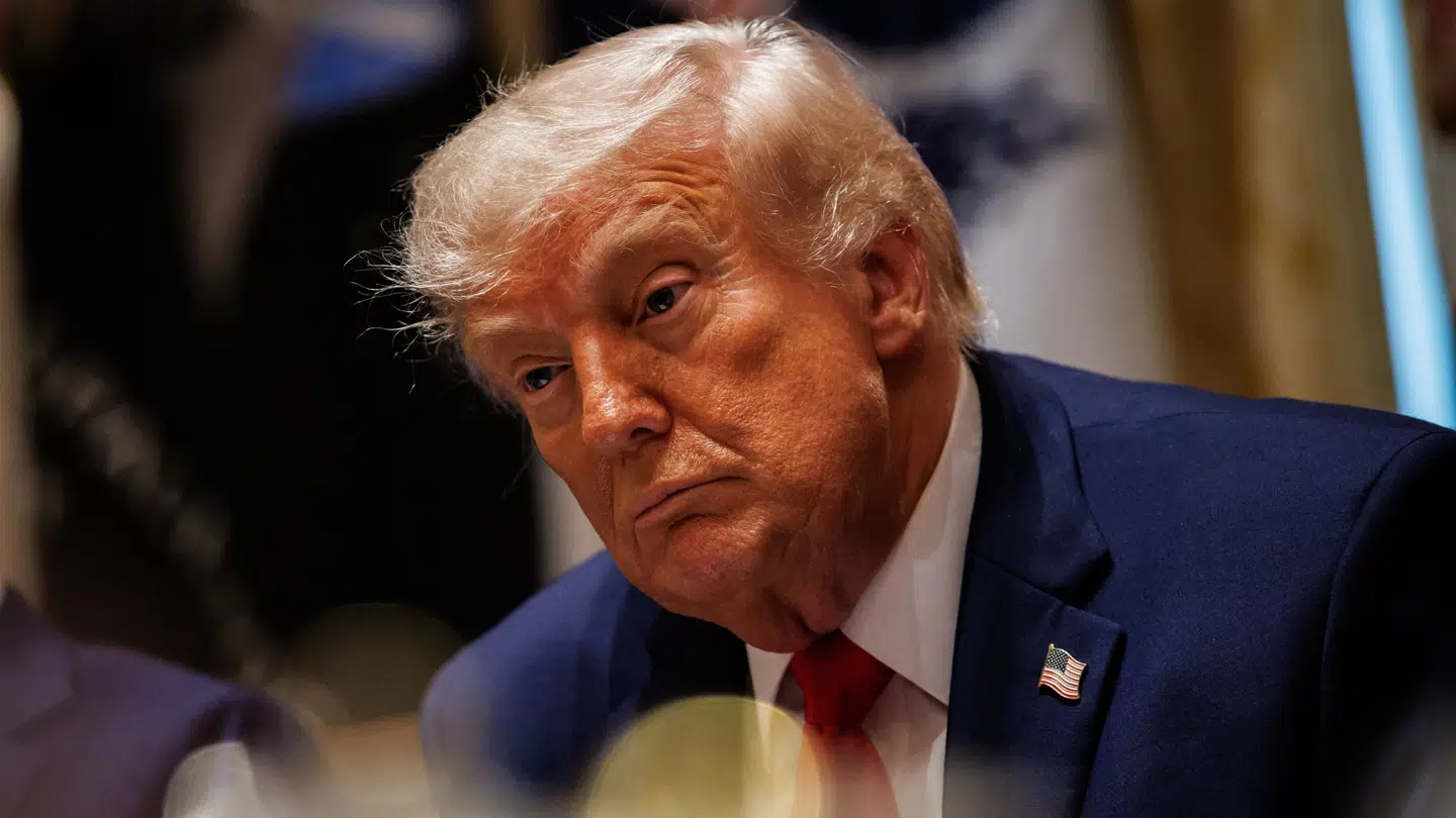 Arkivfoto af den amerikanske præsident, Donald Trump.