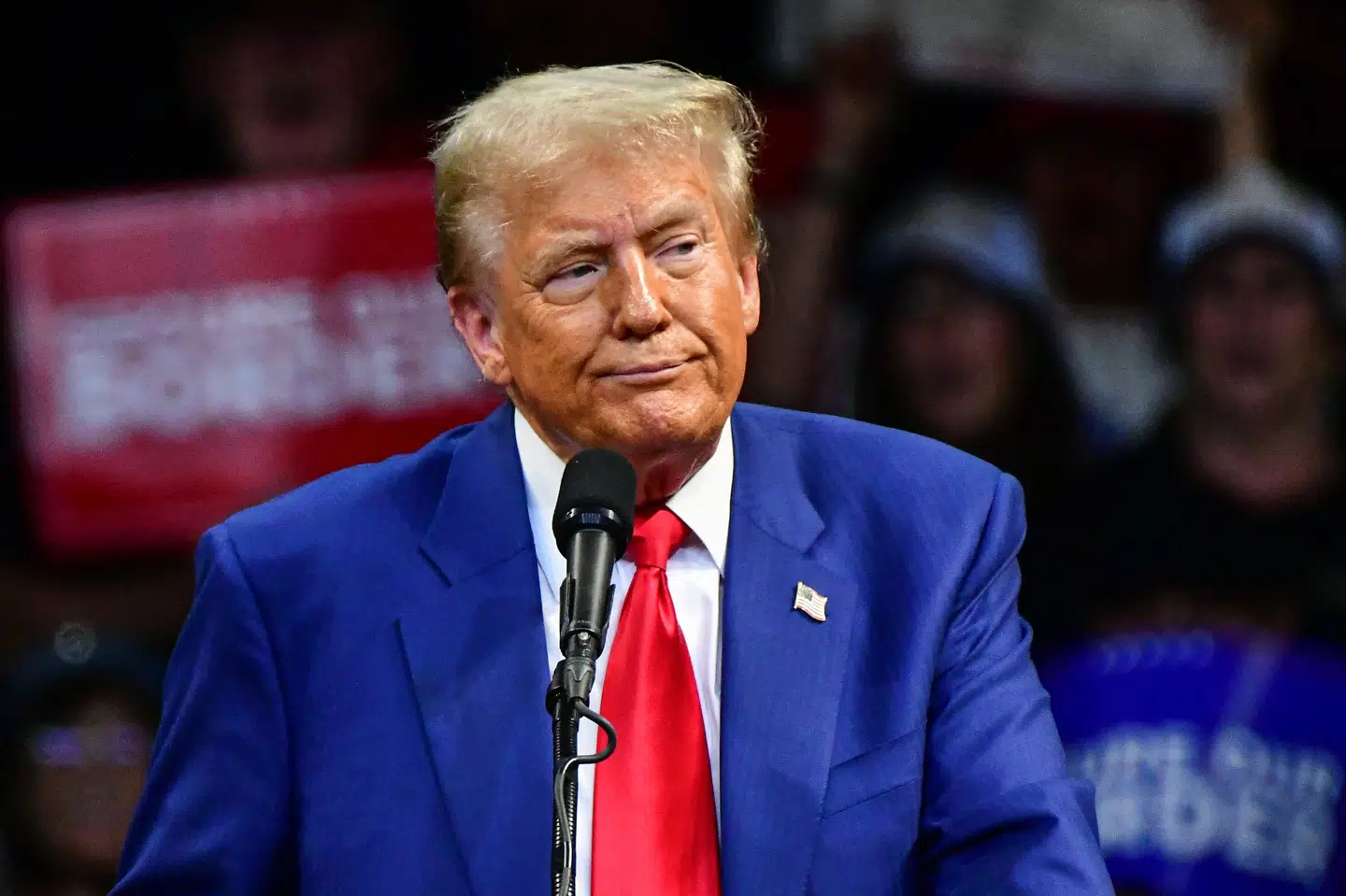 Den amerikanske præsident, Donald Trump, lægger lørdag et billede på sit sociale medie, Truth Social, med ordene "Hej, Grønland". Samme opslag lagde han op 23. maj. (Arkivfoto).