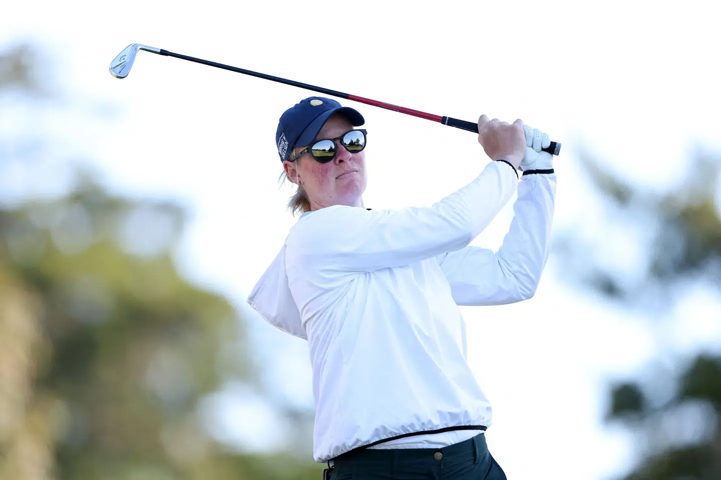 33-årige Nicole Broch Estrup spiller lige nu sin første turnering på LPGA Touren efter en længere barsel.