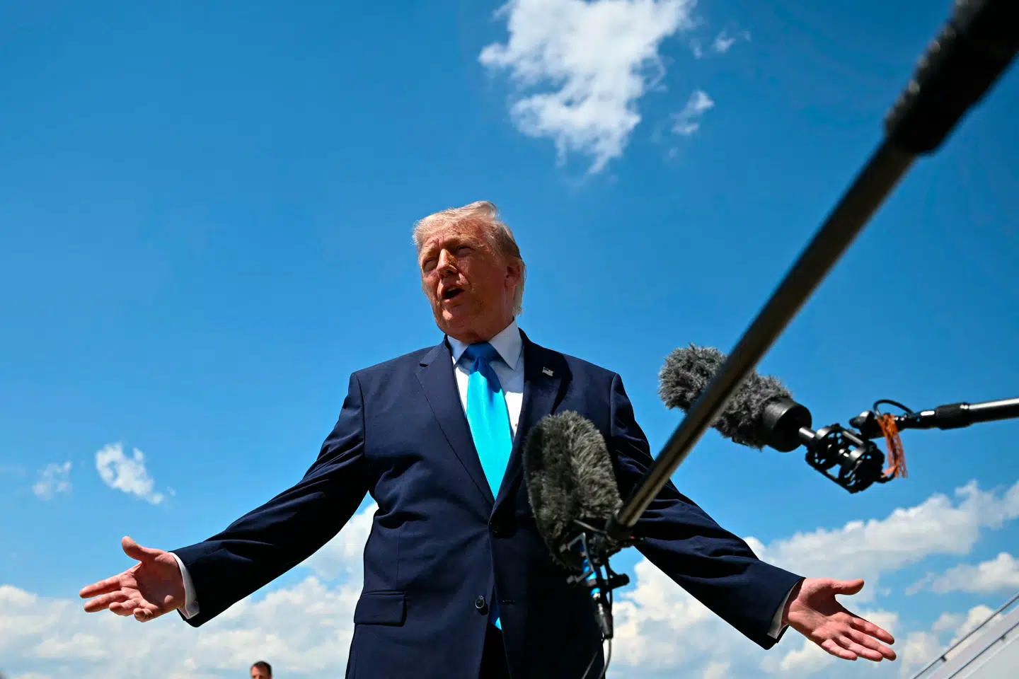 Donald Trump blev indsat som præsident for anden gang i januar sidste år.