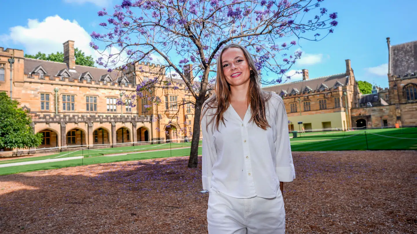 Her ses den norske prinsesse Ingrid Alexandra ved University of Sydney i Sydney sidste år.