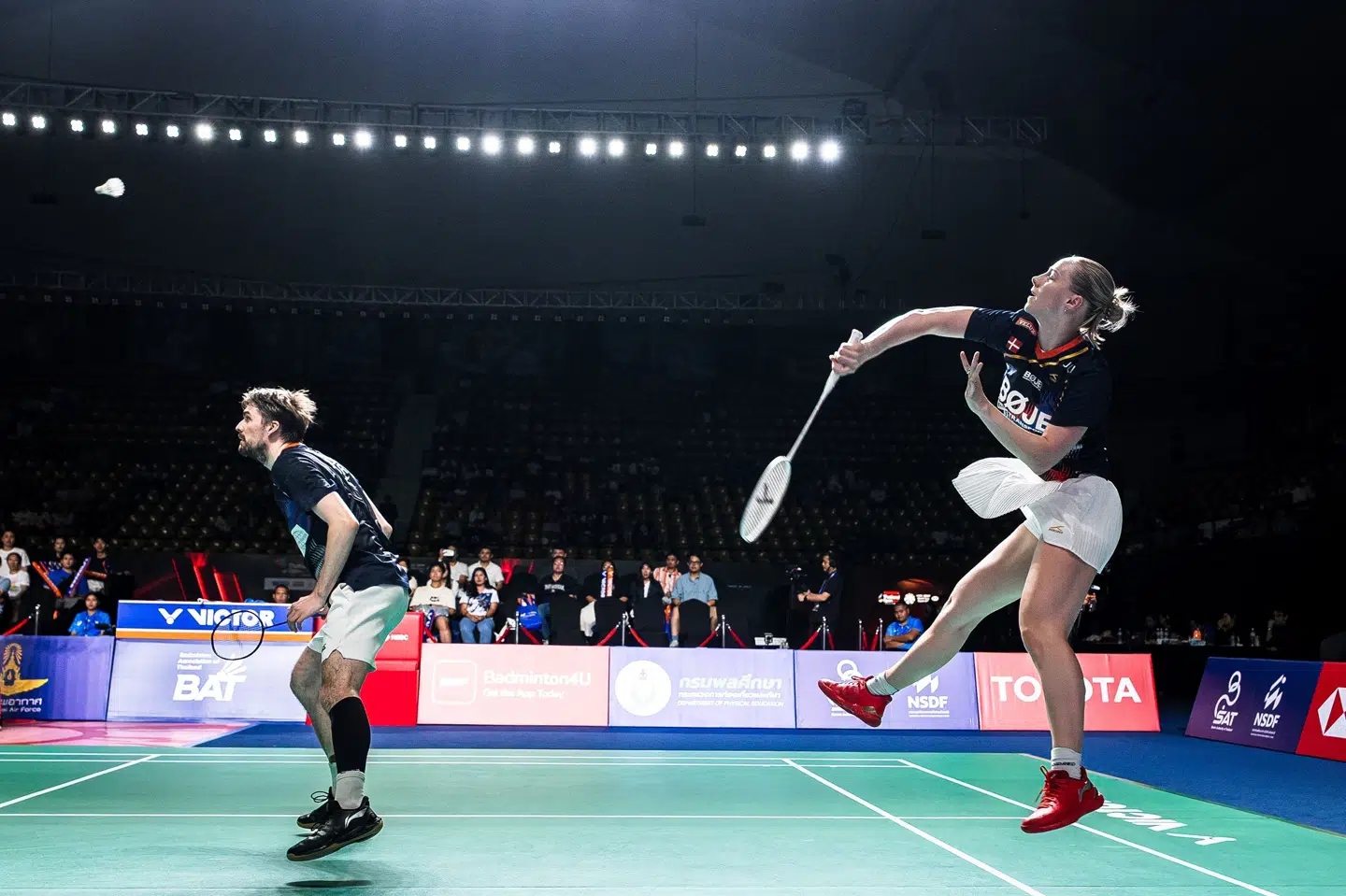 Mathias Christiansen og Alexandra Bøje var femteseedet og i finalen klar favorit mod det japanske par. (Arkivfoto).