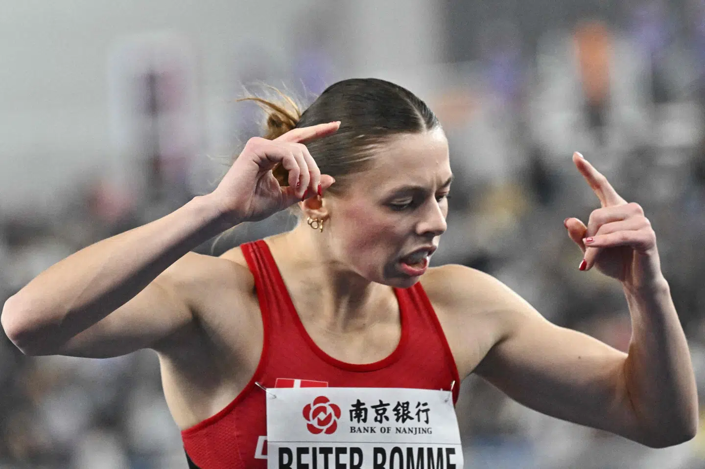 Ida Beiter Bomme satte søndag rekorden med en tid på 12,81 sekunder på Østerbro Stadion. (Arkivfoto).