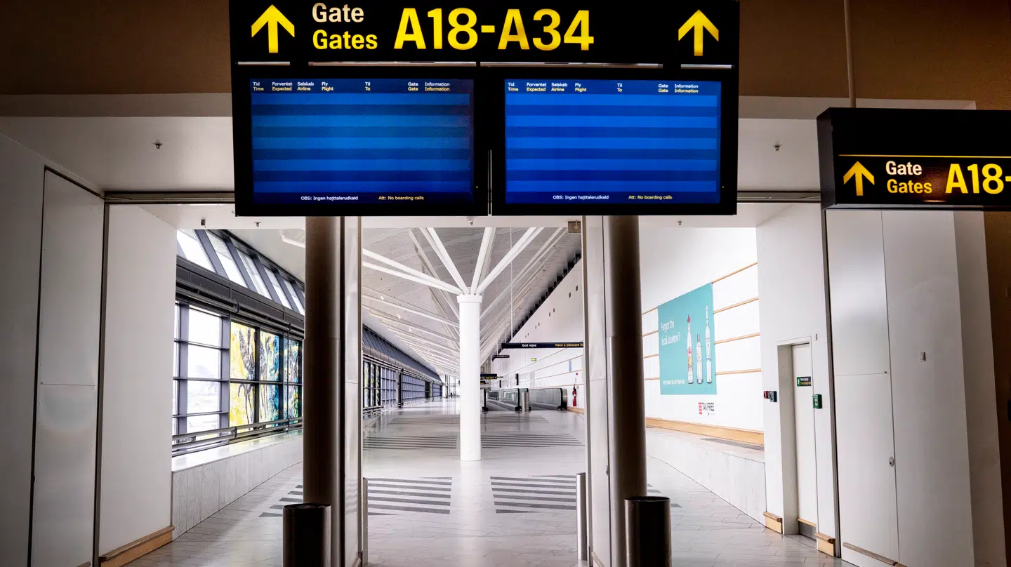Manden er blevet bortvist fra lufthavnen.