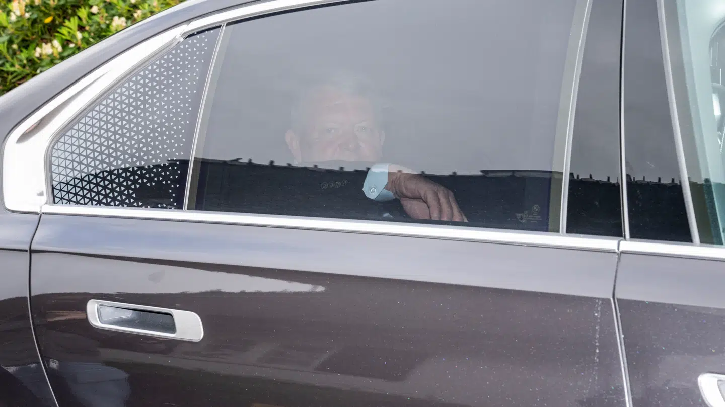 Lars Løkke Rasmussen (M) efter regeringsforhandlinger på Marienborg i Kongens Lyngby, søndag den 31. maj 2026.