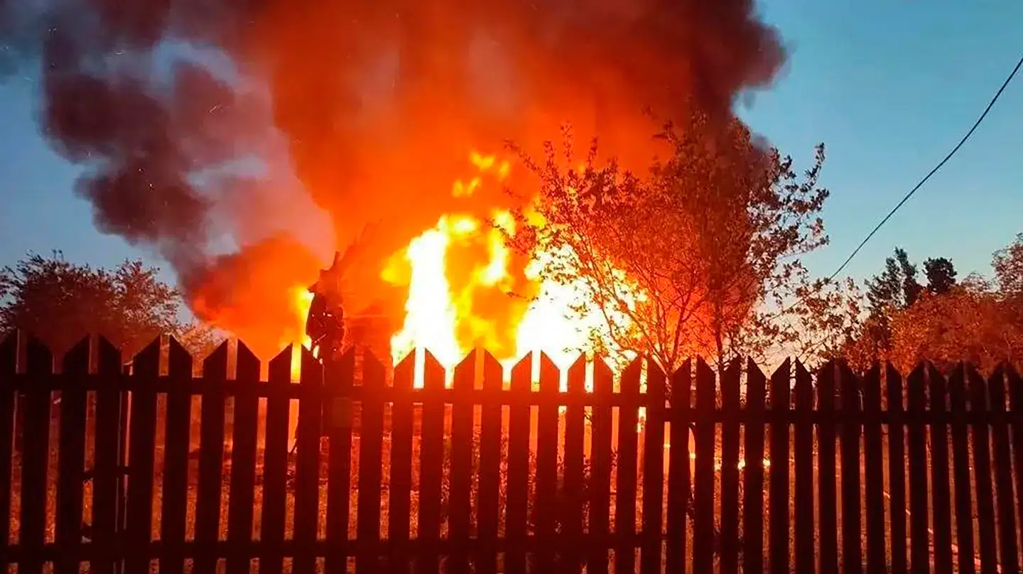 Sådan så det ud i nærheden af Moskva 17. maj, hvor endnu et ukrainsk angreb ramte Rusland.