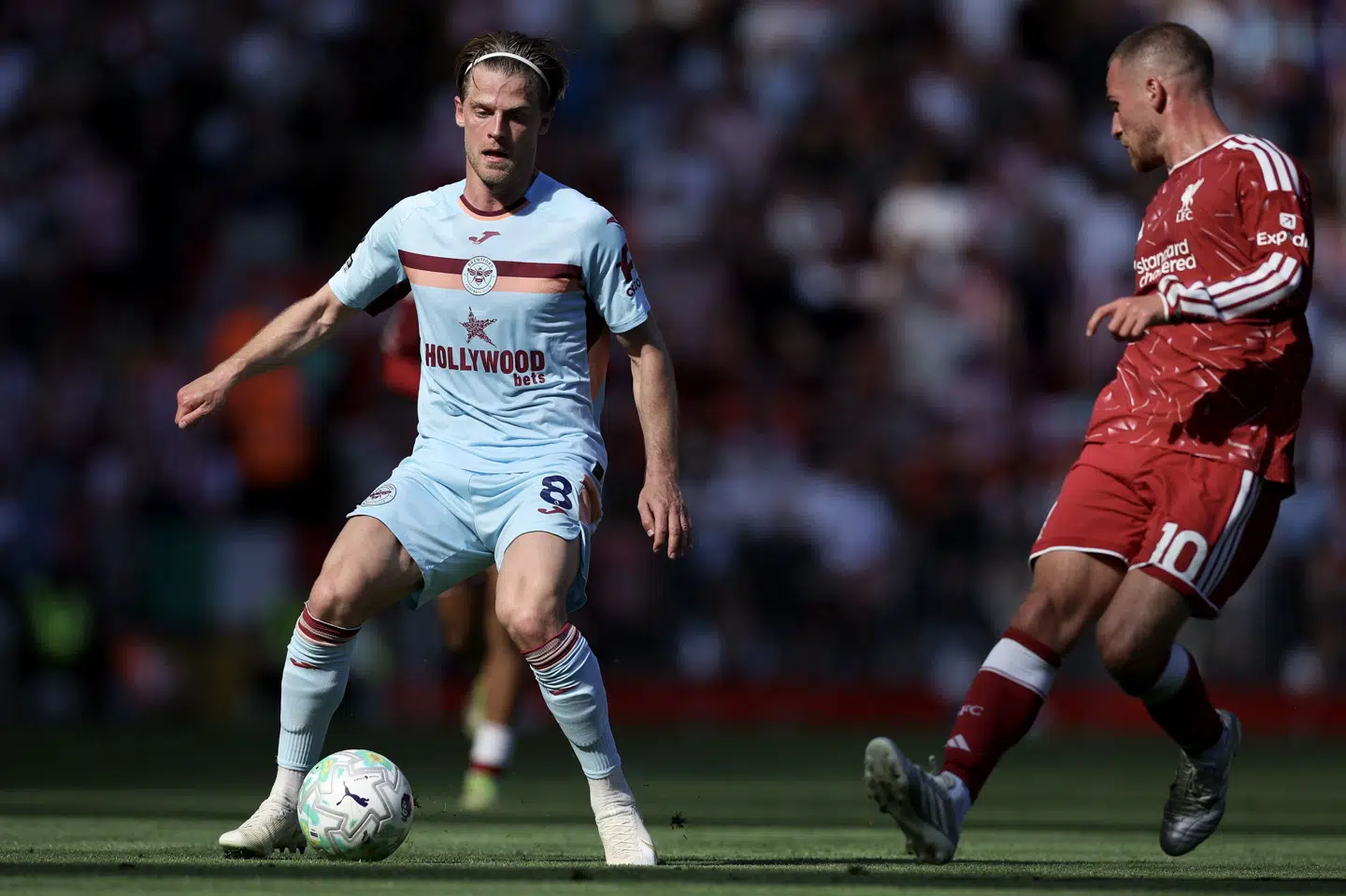 Mathias Jensen har spillet 275 kampe for Brentford, siden han kom til klubben i 2019. (Arkivfoto).