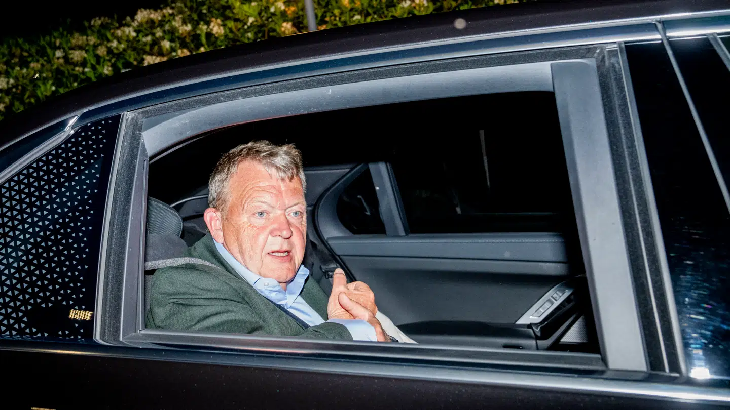 Her ses Lars Løkke Rasmussen (M) efter regeringsforhandlinger på Marienborg 29. maj.