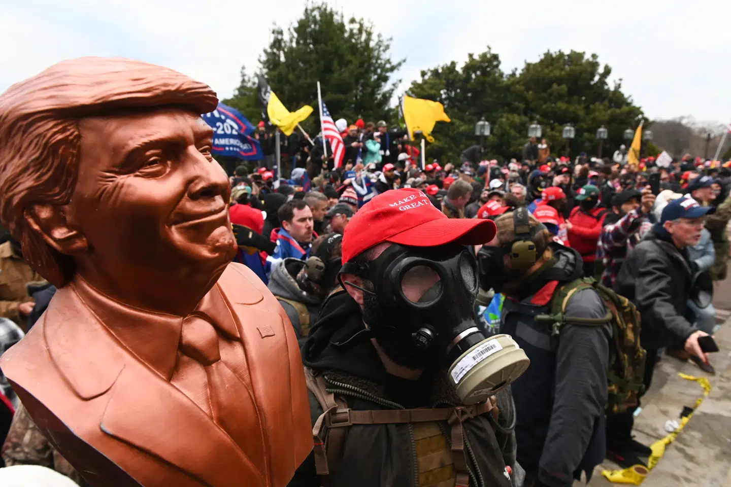Fonden er blevet kritiseret, blandt andet fordi den lægger op til at kompensere deltagerne i stormen på Kongressen i Washington D.C. i januar 2021. Mange af dem er blevet retsforfulgt. (Arkivfoto).
