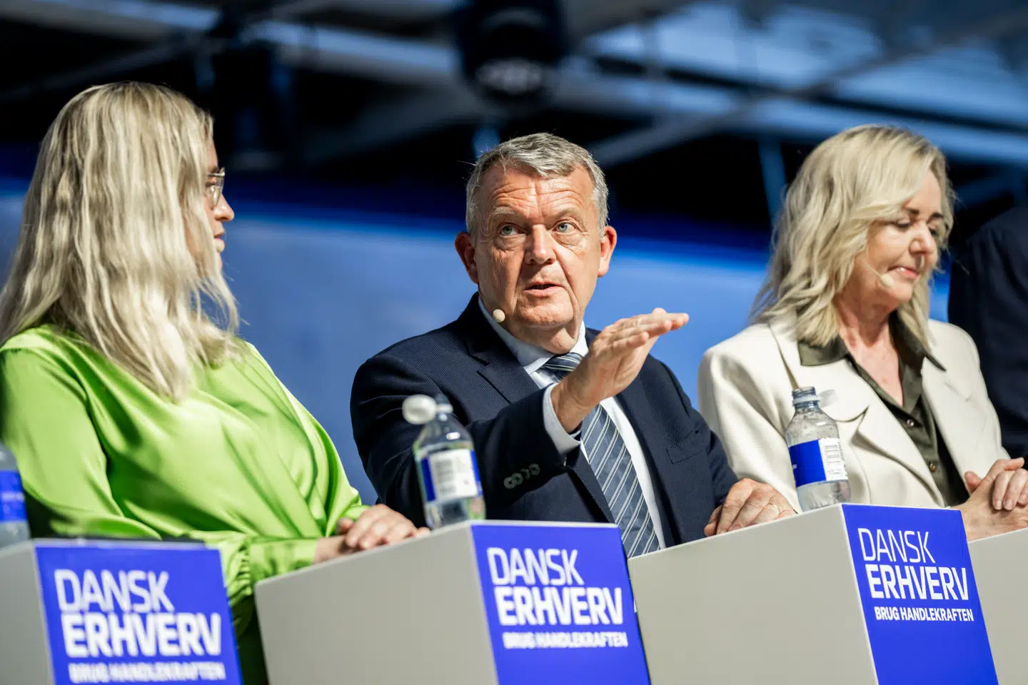 Lars Løkke Rasmussen og Moderaterne er en del af det nye regeringsgrundlag. Her ses han til Dansk Erhvervs årsdag i Øksnehallen i København.