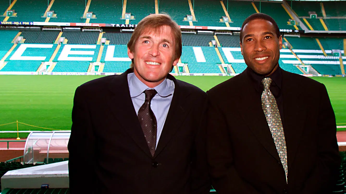 En anden Liverpool-legende i form af Kenny Dalglish har også tirsdag fortalt, at han har kræft. Her ses han sammen med John Barnes i 1999.