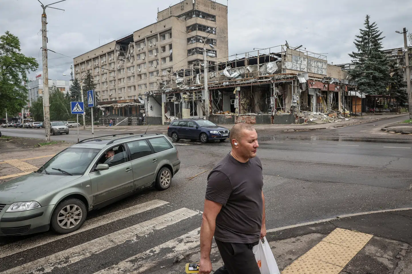Både den russisk-kontrollerede og den ukrainsk-kontrollede del af Donetsk har flere gange været mål for fjendtlige luftangreb. (Arkivfoto).