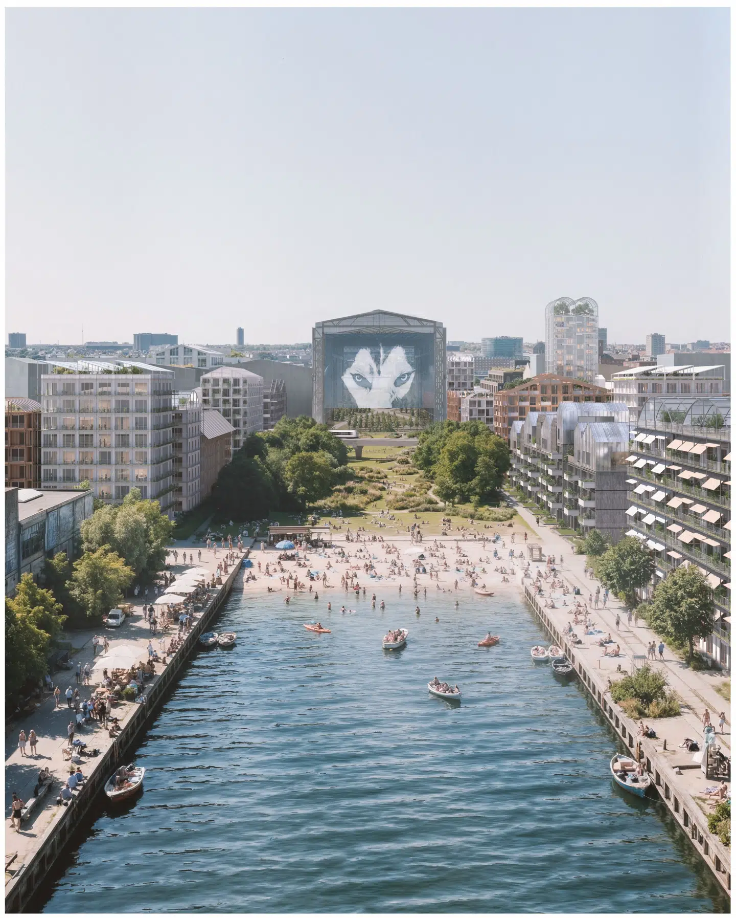 »Ulvestranden« må blive navnet på Københavns nye badestrand – hvis den nogensinde bliver til noget. Men fint ser det ud.