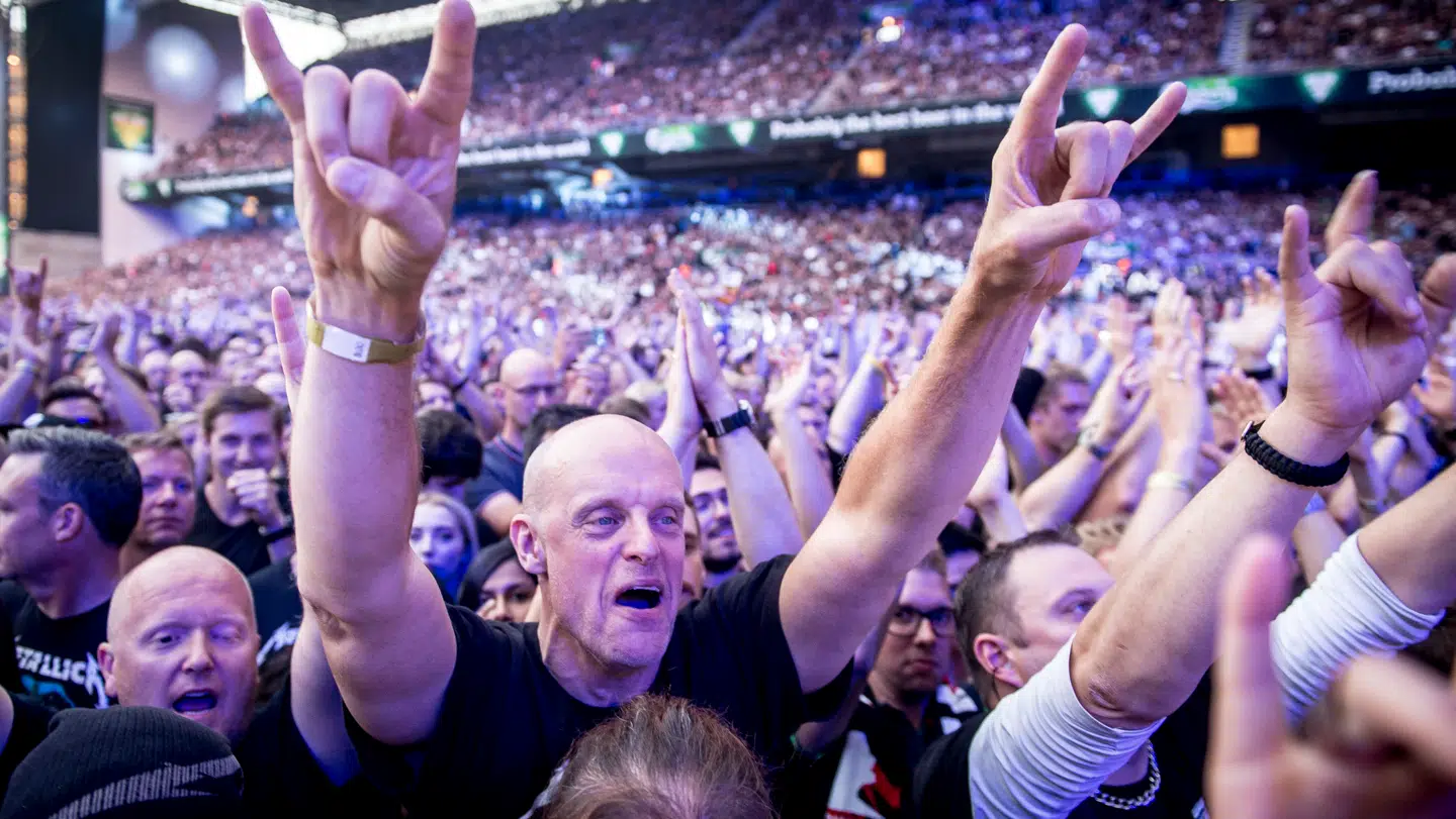 Publikum i Parken under en Metallica-koncert i 2019.