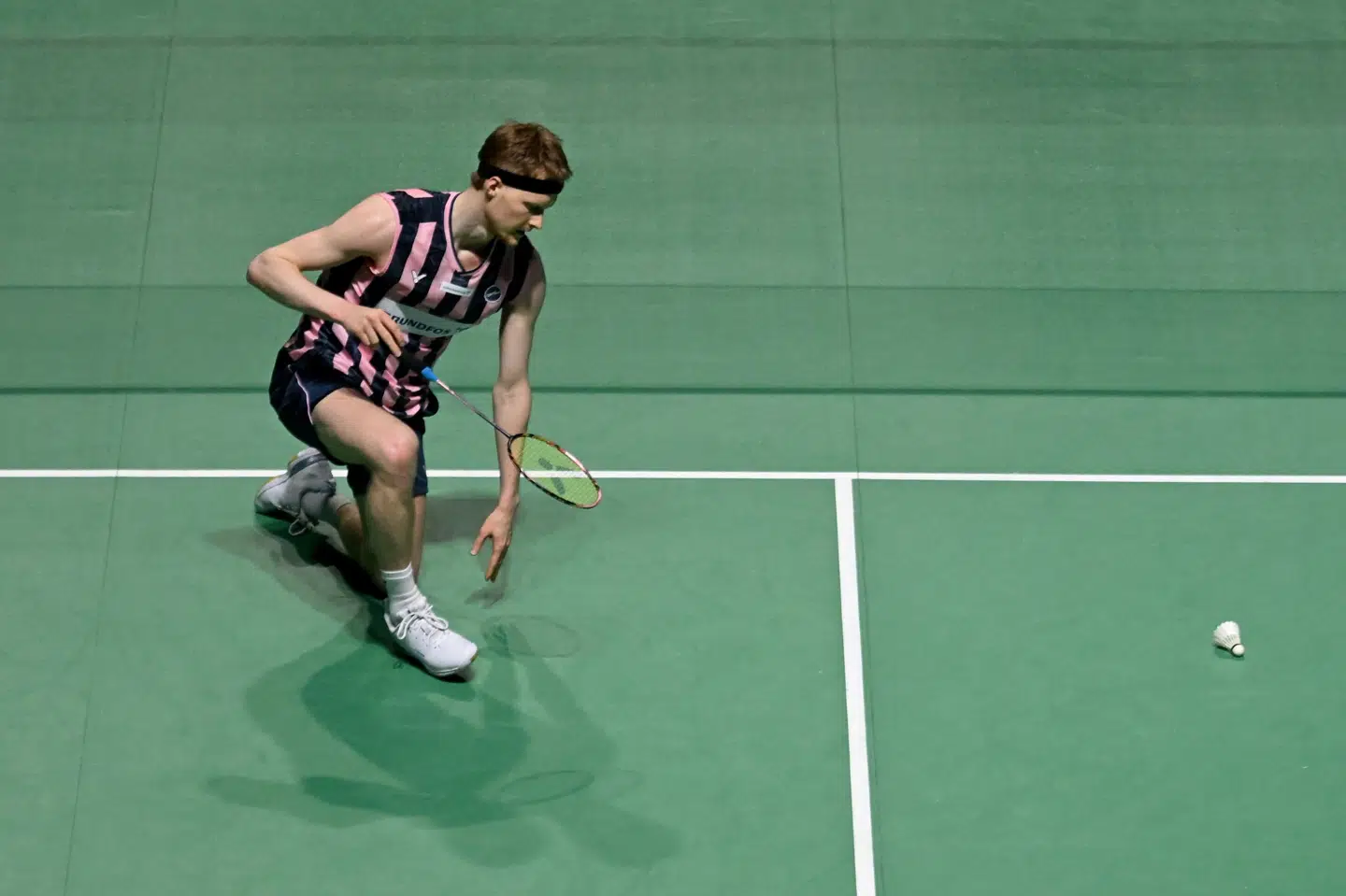 Anders Antonsen er ude af Indonesia Open efter et skuffende nederlag i første runde. (Arkivfoto).