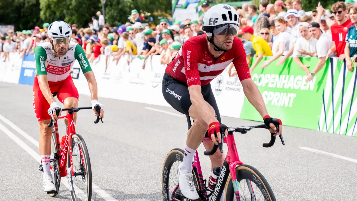 Kasper Algreen under mændenes World Tour-løb Copenhagen Sprint på ruten fra Roskilde til København søndag den 22. juni 2025.