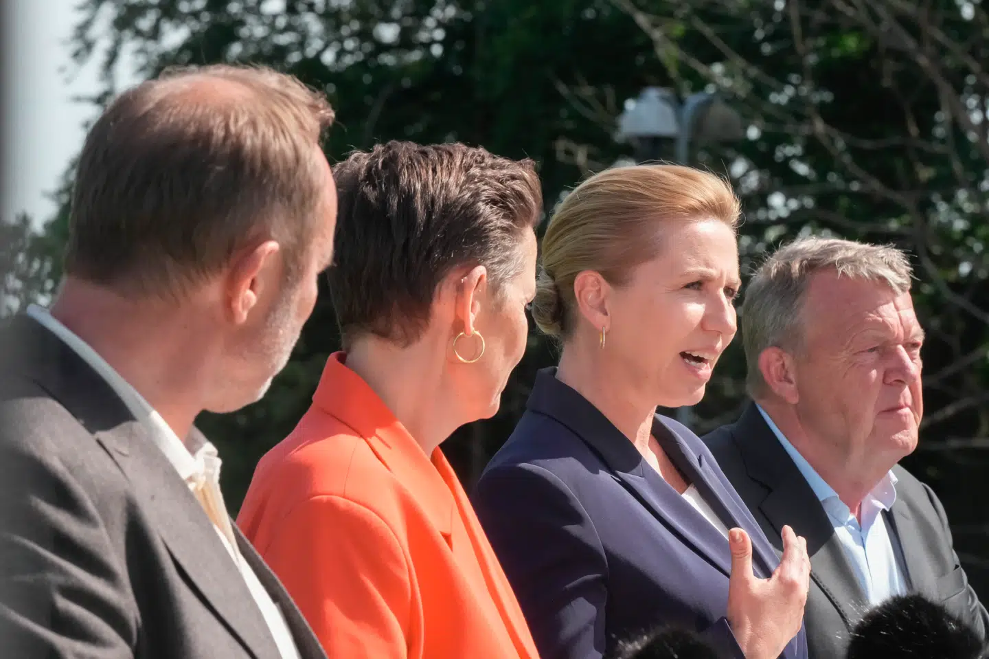 »Jeg kunne ikke undertrykke en følelse af, at Mette Frederiksen ikke havde hjertet med,« skriver Pierre Collignon om statsministerens præsentation af en ny regering tirsdag. Foto: Søren Bidstrup
