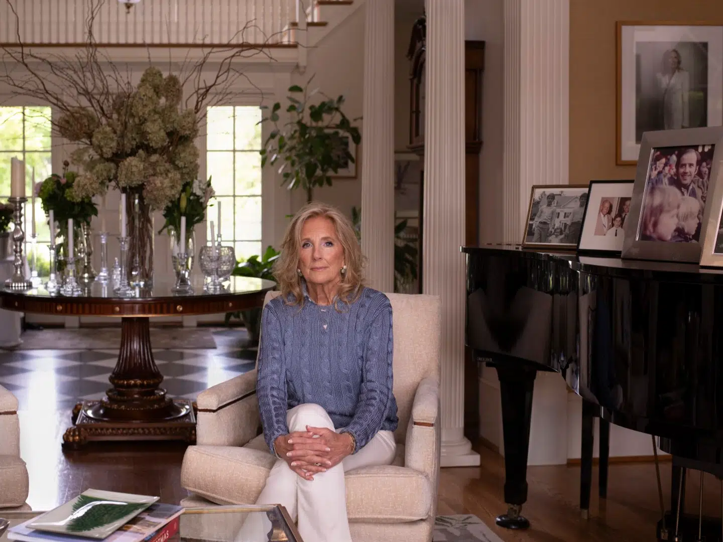 Jill Biden hjemme i Wilmington, Delaware.