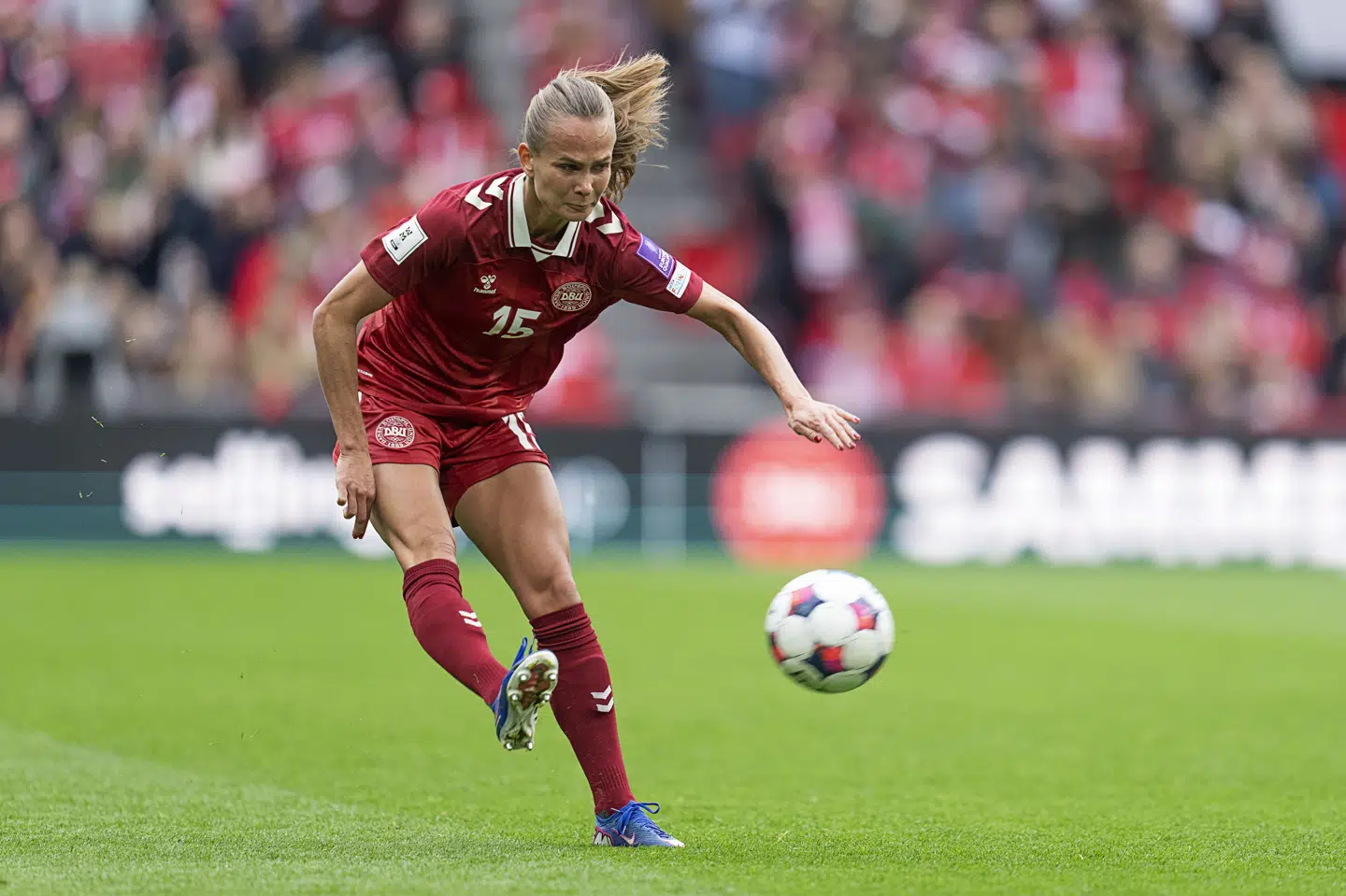 Frederikke Thøgersen vandt i denne sæson det italienske mesterskab med AS Roma. (Arkivfoto).