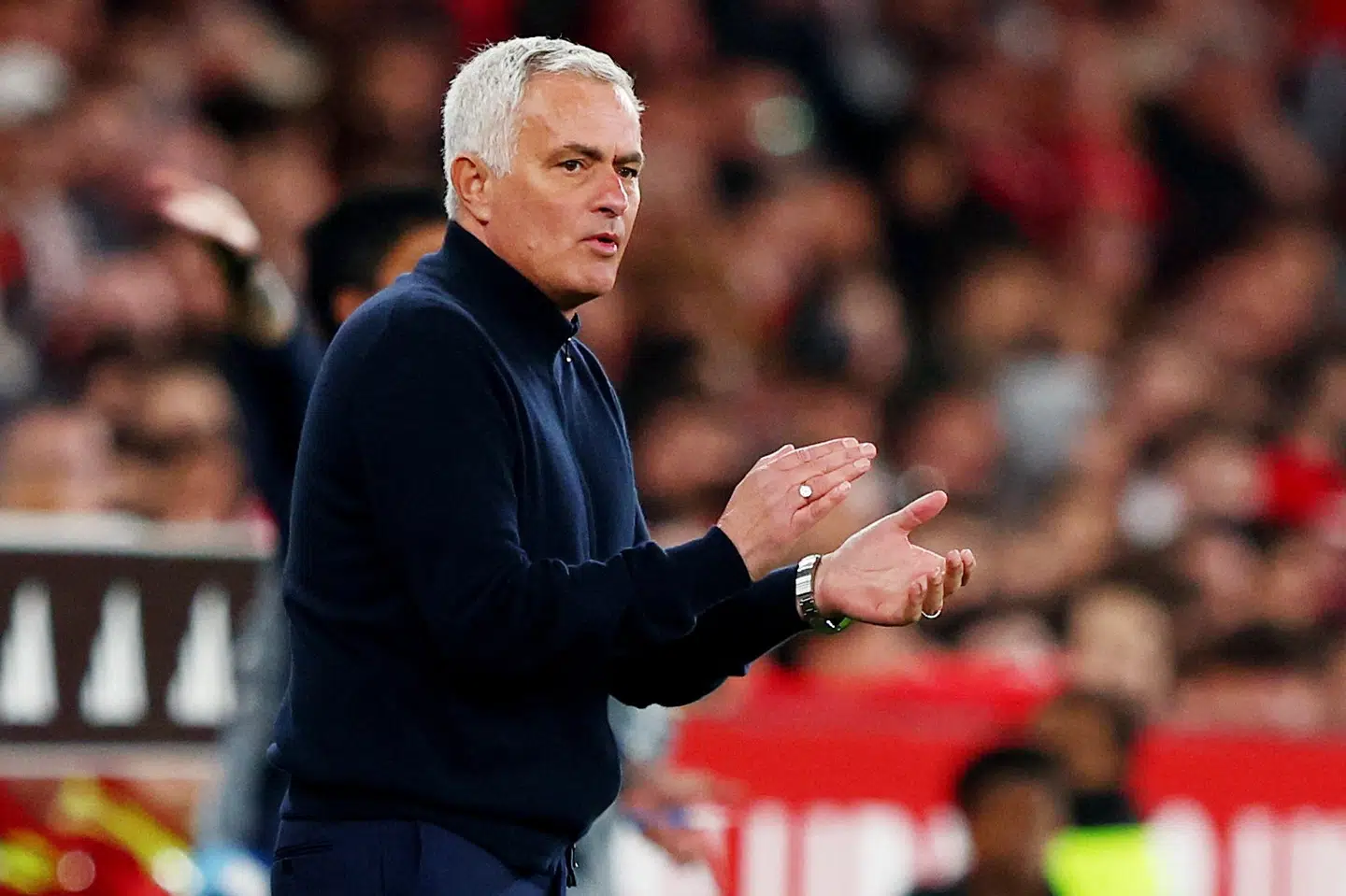 Benfica-træner Jose Mourinho har tidligere været ansat i Real Madrid. Han stoppede i den spanske kongeklub i 2013. (Arkivfoto).