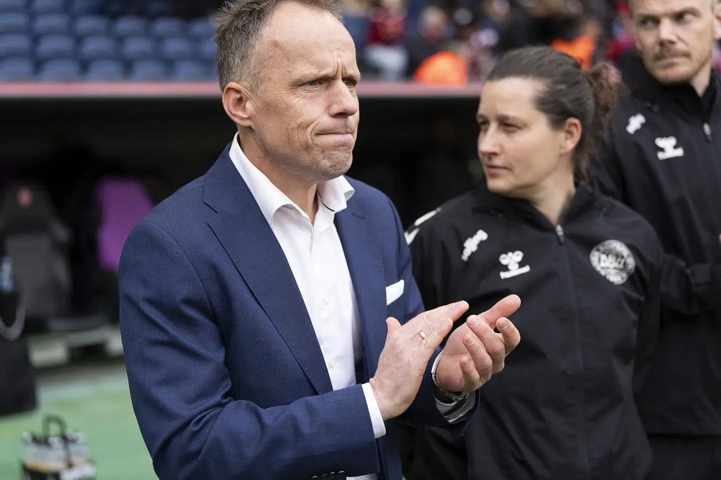 Jakob Michelsen kan fredag kvalificere Danmark til VM i Brasilien. Det sker, hvis Danmark slår Sverige, og Italien taber point mod Serbien. (Arkivfoto).