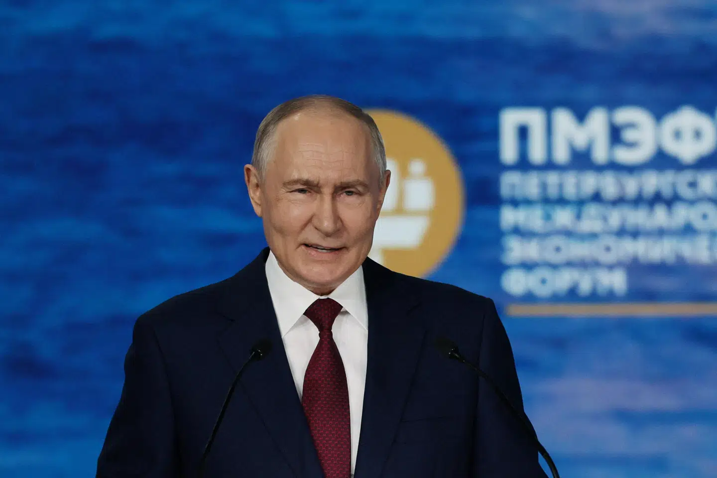 Ruslands præsident, Vladimir Putin, har fredag talt ved konferencen Sankt Petersborg Internationalt Økonomisk Forum. Her mødtes han også med Tysklands tidligere kansler Gerhard Schröder, oplyser en af Putins rådgivere.