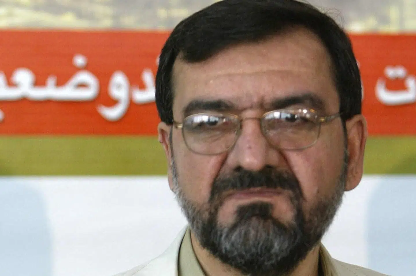 Mohsen Rezaei var fra 1981 til 1997 øverstkommanderende i Irans Revolutionsgarde. I dag er han militær rådgiver for Irans øverste leder, Mojtaba Khamenei. (Arkivfoto).