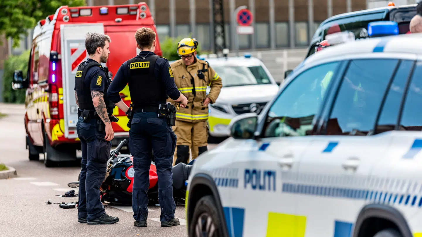 Trafikulykken er sket på Hulgårdsvej