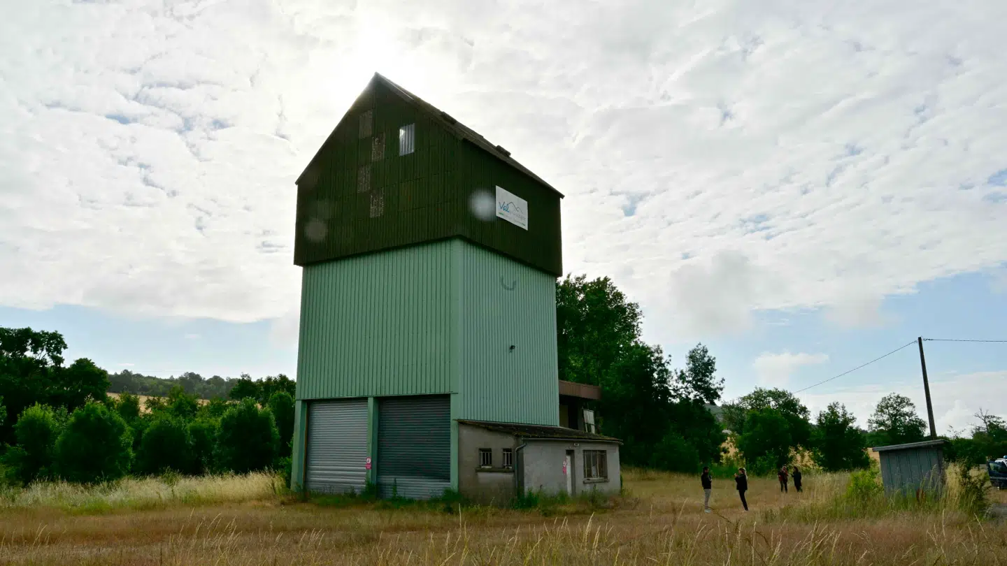 Det var i denne Silo, liget blev fundet.