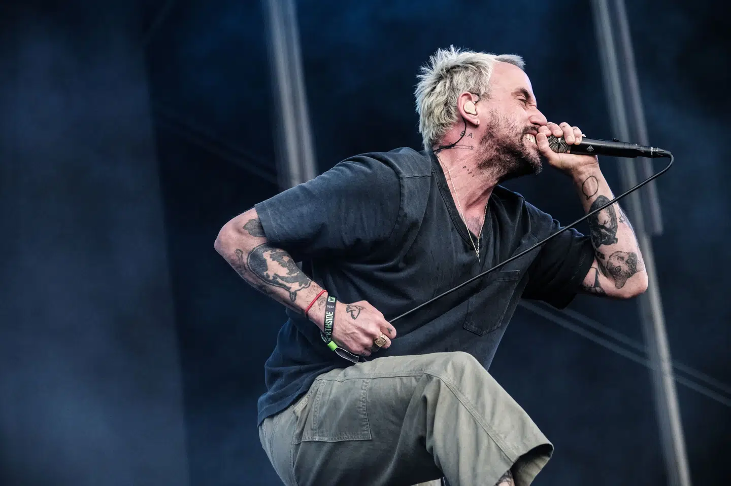 Idles og bandets forsanger, Joe Talbot, spillede på Astra Scenen på Northside Festival i Aarhus fredag.