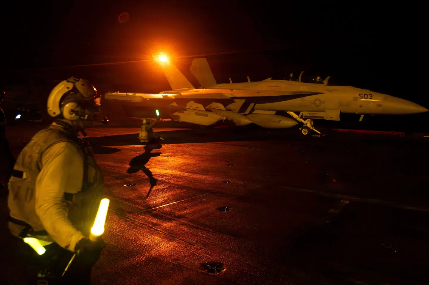 Amerikanske kampfly har flere gange været på vingerne i løbet af krigen mod Iran. (Arkivfoto).