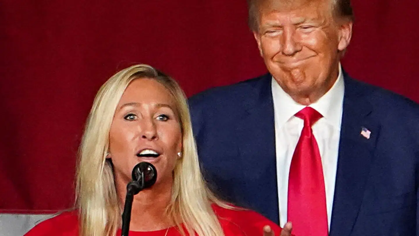 Engang var Marjorie Taylor Greene helt tæt på USAs præsident, Donald Trump.