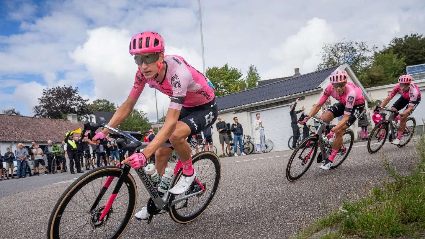 Mikkel Frølich Honore ved PostNord Danmark Rundt i 2023.