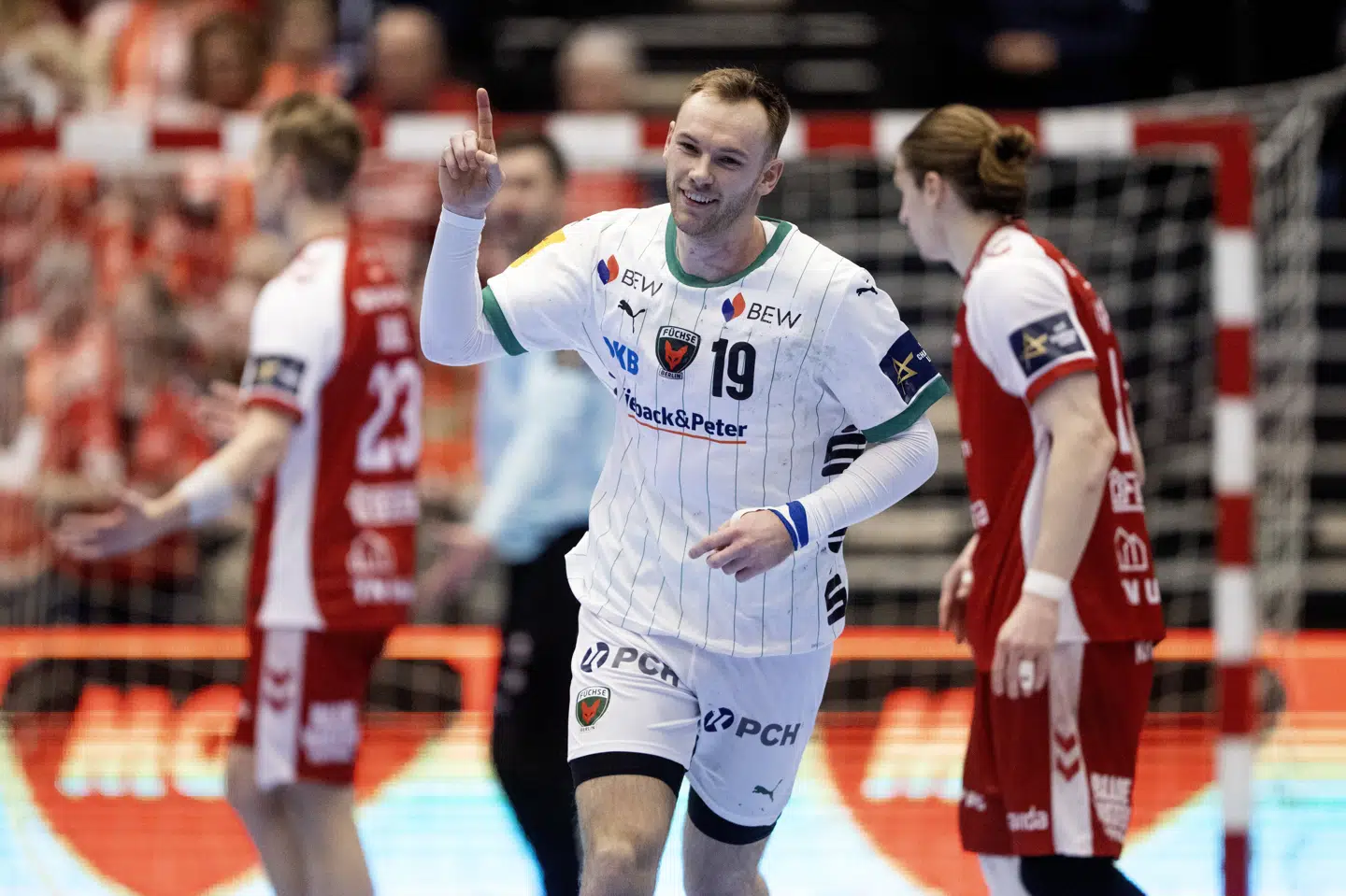 Füchse Berlins Mathias Gidsel er i en liga for sig selv. Det beviste han endnu en gang søndag. (Arkivfoto).