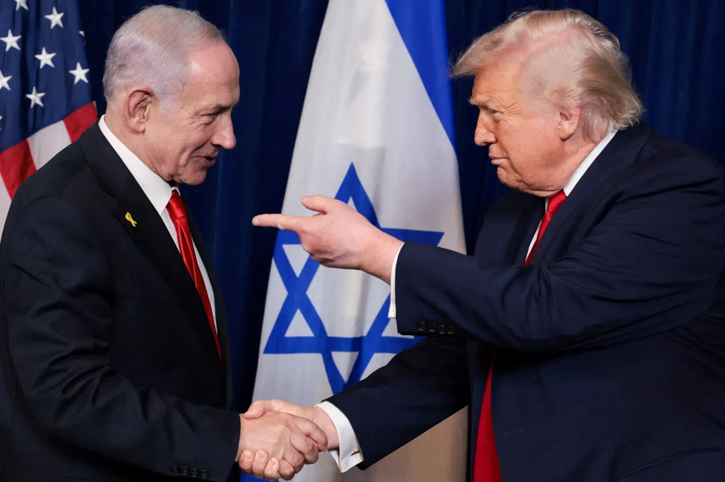 USA's præsident, Donald Trump, siger, at det er ham der bestemmer, når det gælder en aftale med Iran. Israels premierminister, Benjamin Netanyahu, træffer ikke beslutningerne, mener Trump. (Arkivfoto).