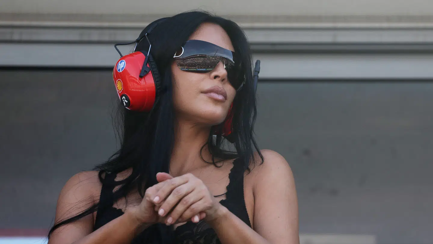 Kim Kardashian overværede søndag Monacos Formel-1 Grand Prix.