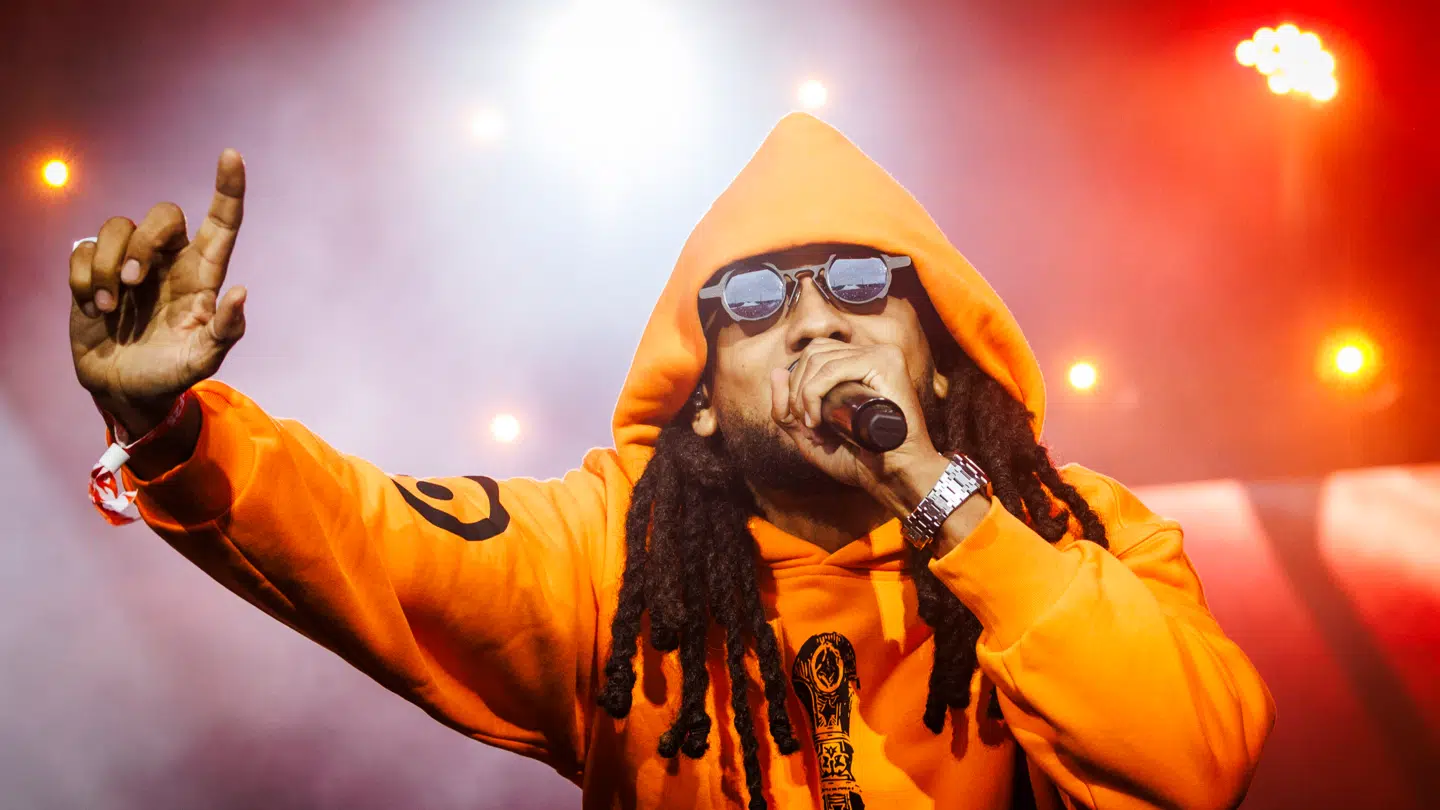 Benny Jamz optrådte på Orange Scene under Roskilde Festival 2025. Det gjorde han sammen med rapperen Gilli. Siden har Benny Jamz fået en dom for blandt andet trusler, som han har anket til landsretten. (Arkivfoto).