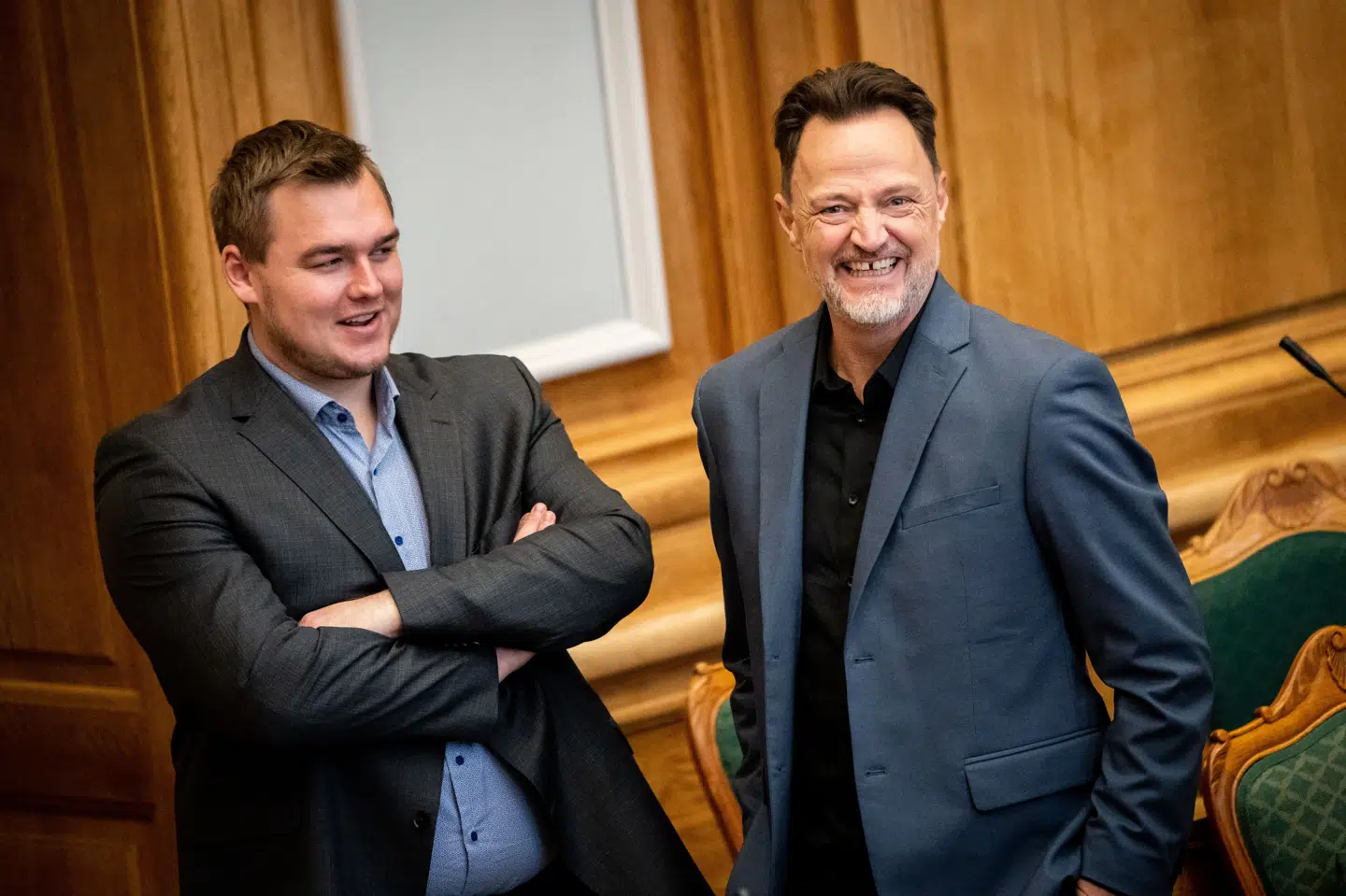 Thomas Skriver Jensen (til venstre) er ny udlændingeordfører i Socialdemokratiet. (Arkivfoto).