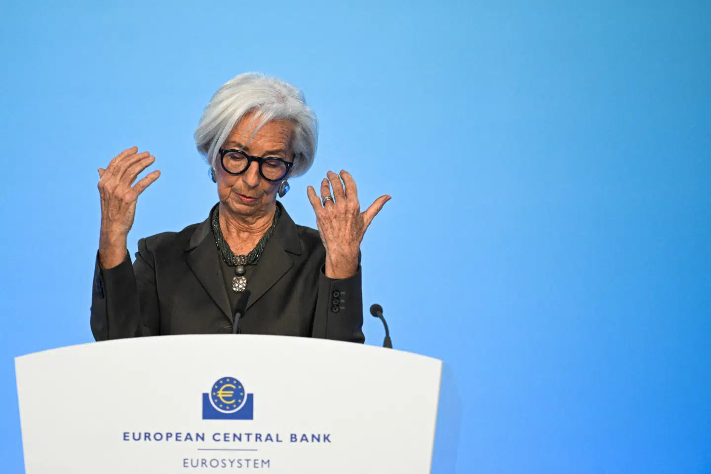 Den Europæiske Centralbanks leder Christine Lagarde står i et dilemma, hvor priserne stiger, og den økonomiske vækst er sløv.