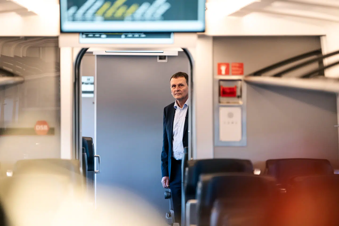 DSBs administrerende direktør Flemming Jensen er kommet med mange årsager til, at togdriften har været historisk dårlig. Men økonom Marc Harding Martinussen køber ikke forklaringen. Foto: Thomas Traasdahl/Ritzau Scanpix