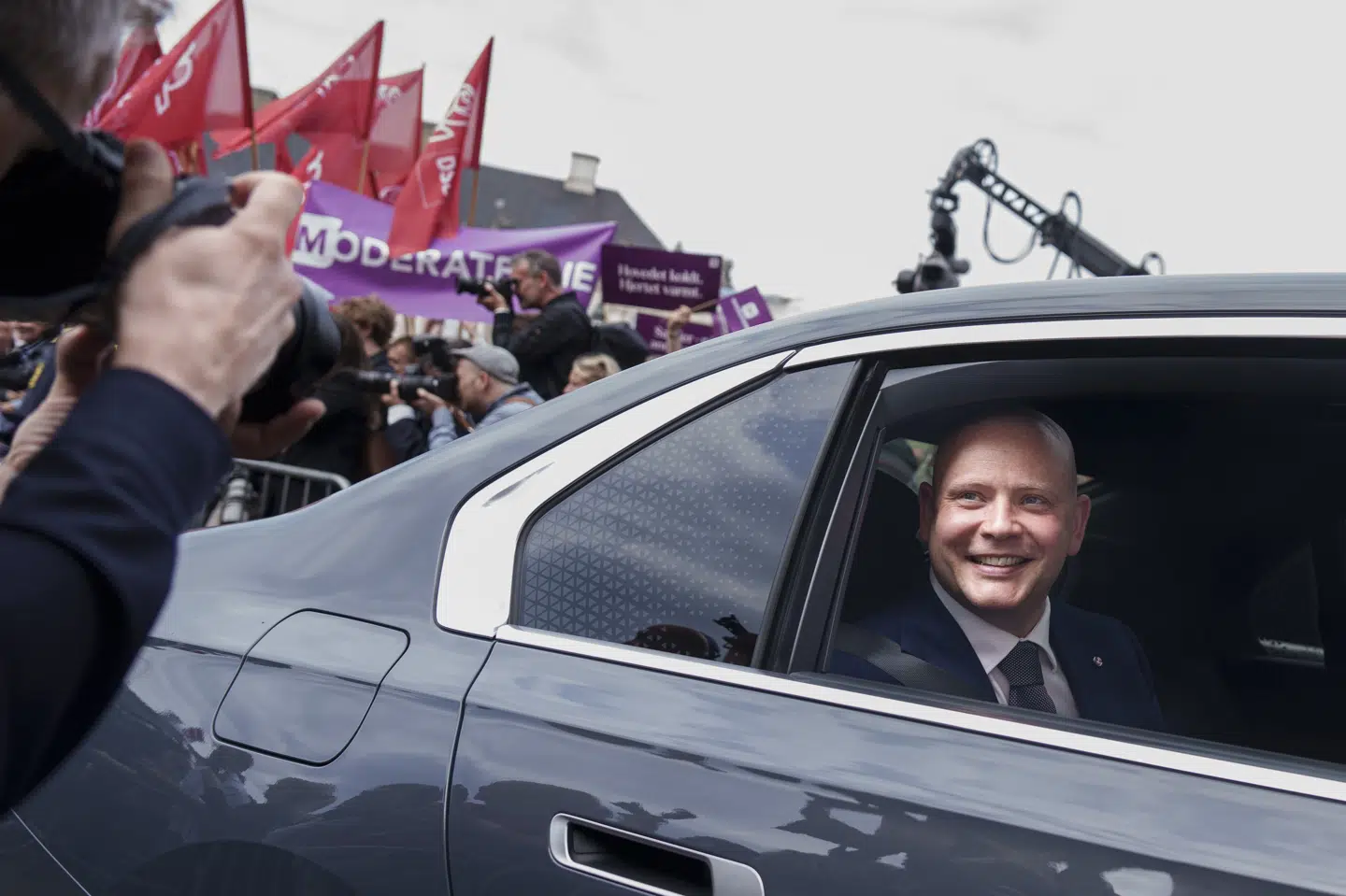 Skatte- og vækstminister Jakob Engel-Schmidt (M), da han ankommer til Amalienborg Slot i København den 3. juni. Den nye regering blev præsenteret denne dag. (Arkivfoto).