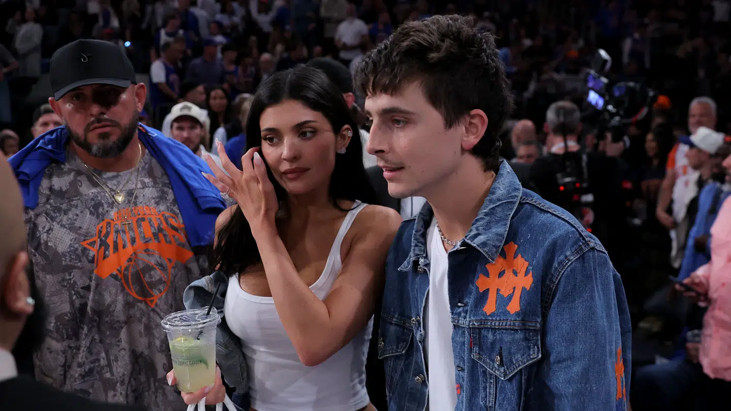 Timothée Chalamet og Kylie Jenner var også på plads.