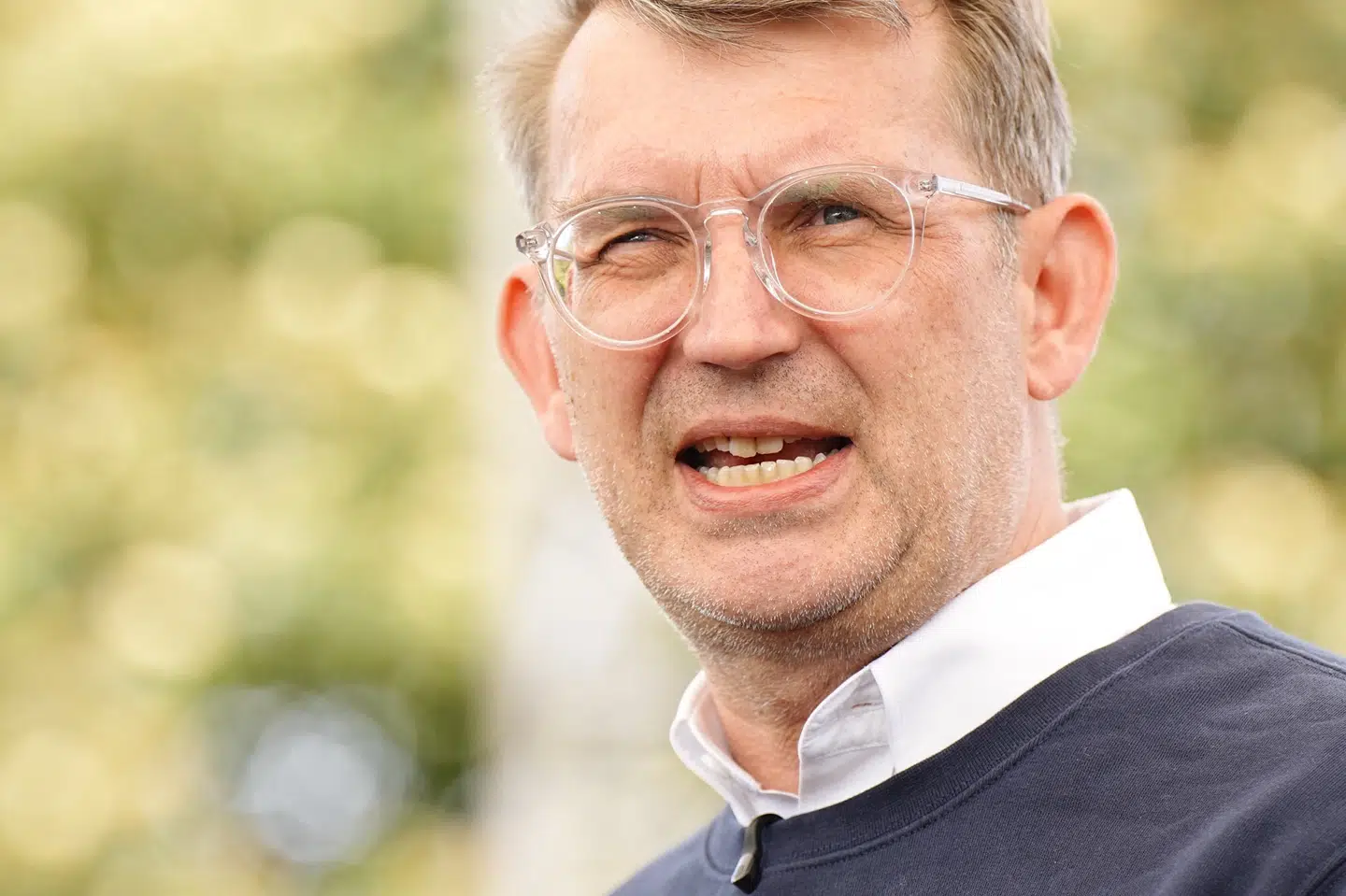 Venstres formand gik som opposition til den nye regering på scenen til sin partiledertale på Folkemødet på Bornholm.