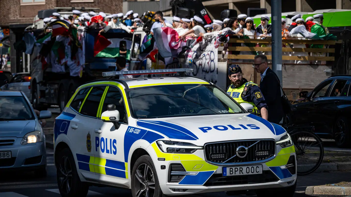 Billedet er ikke relateret til hændelsen - svensk politi kunne torsdag rykke ud til at masseslagsmål under en studenterfejring.
