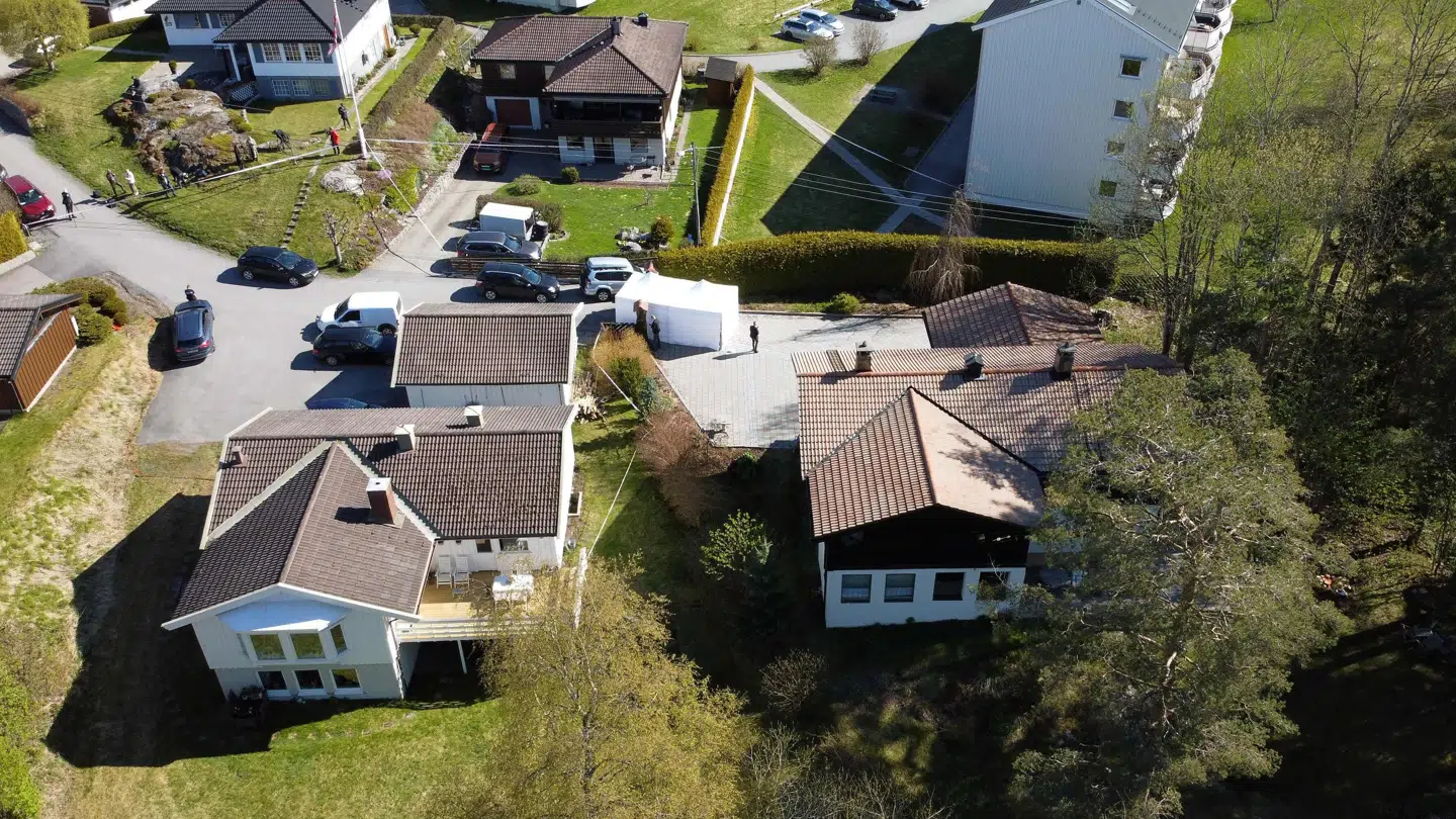 Det var her i huset i Lørenskog, at rigmandsfruen forsvandt.
