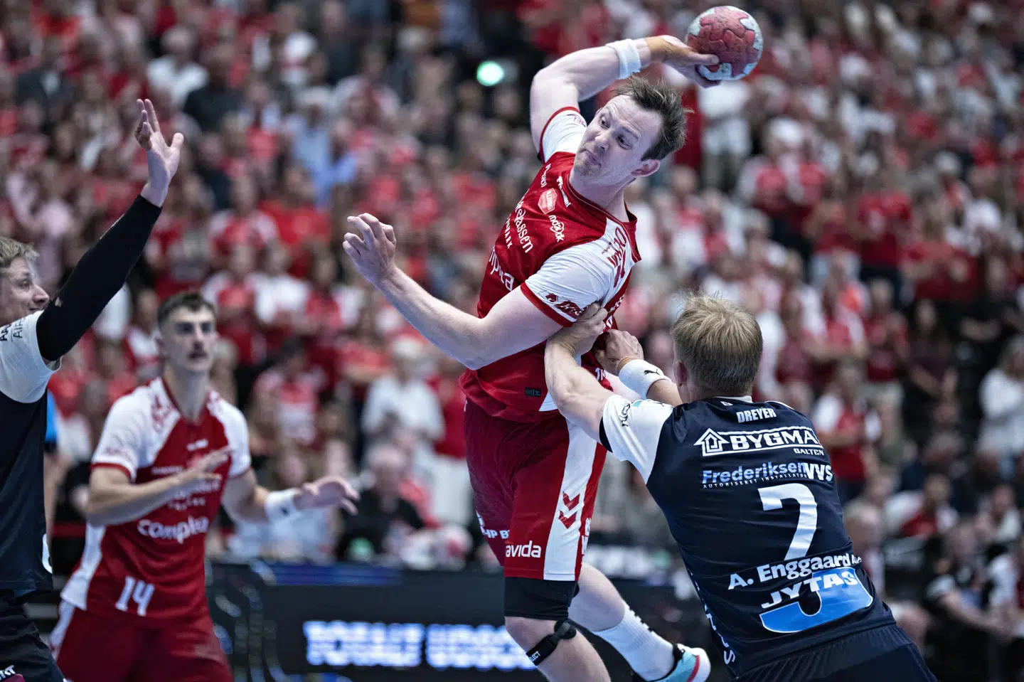 Da projektet i Kolstad ikke blev som forventet, var Aalborg Håndbold det eneste sted, Sander Sagosen ville hen. (Arkivfoto).