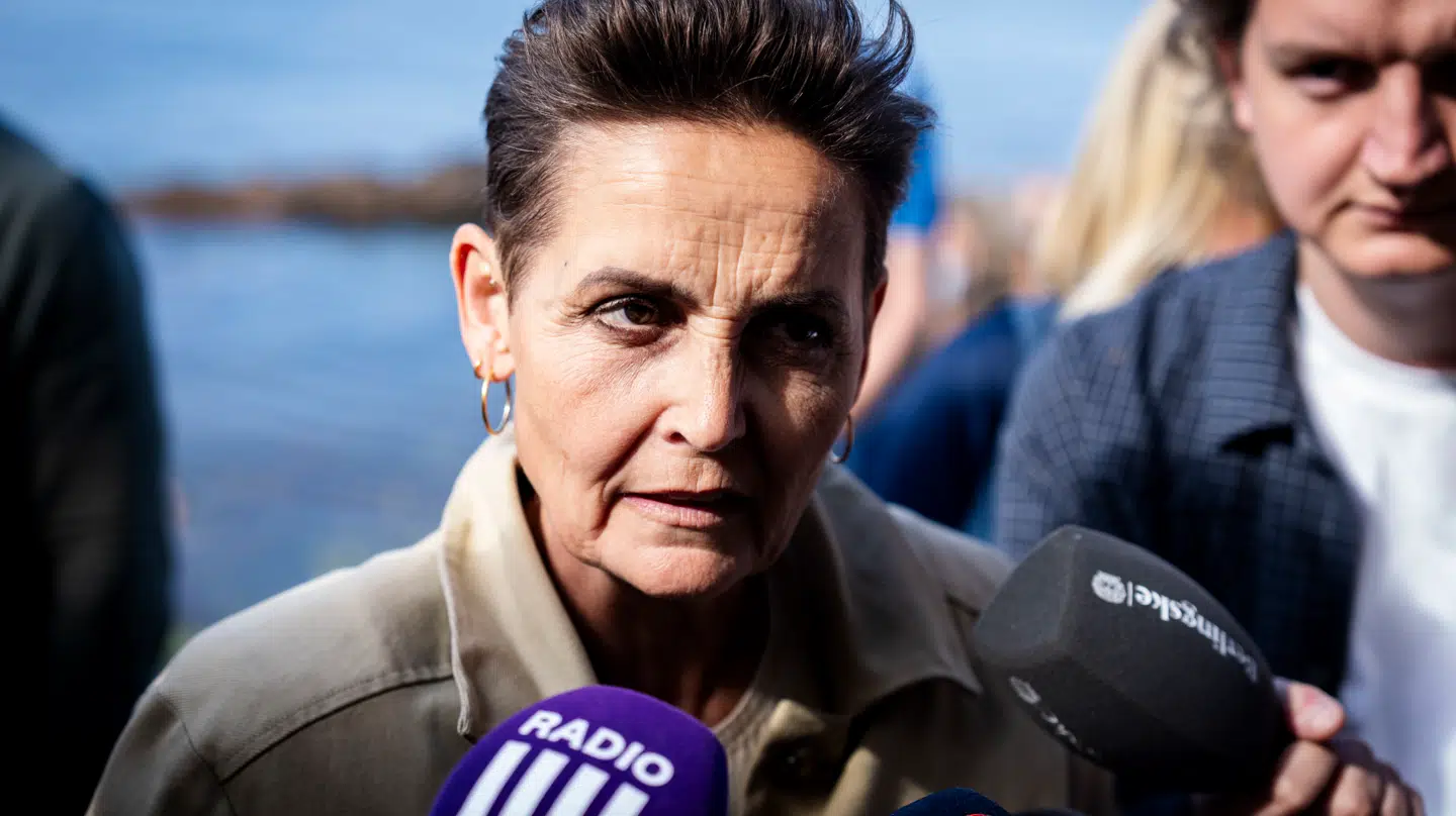 Økonomi og indenrigsminister og formand for SF, Pia Olsen Dyhr, kunne ikke undgå spørgsmål om den kontroversielle ansættelse af Thomas Nystrøm, da hun fredag var på Folkemødet på Bornholm.
