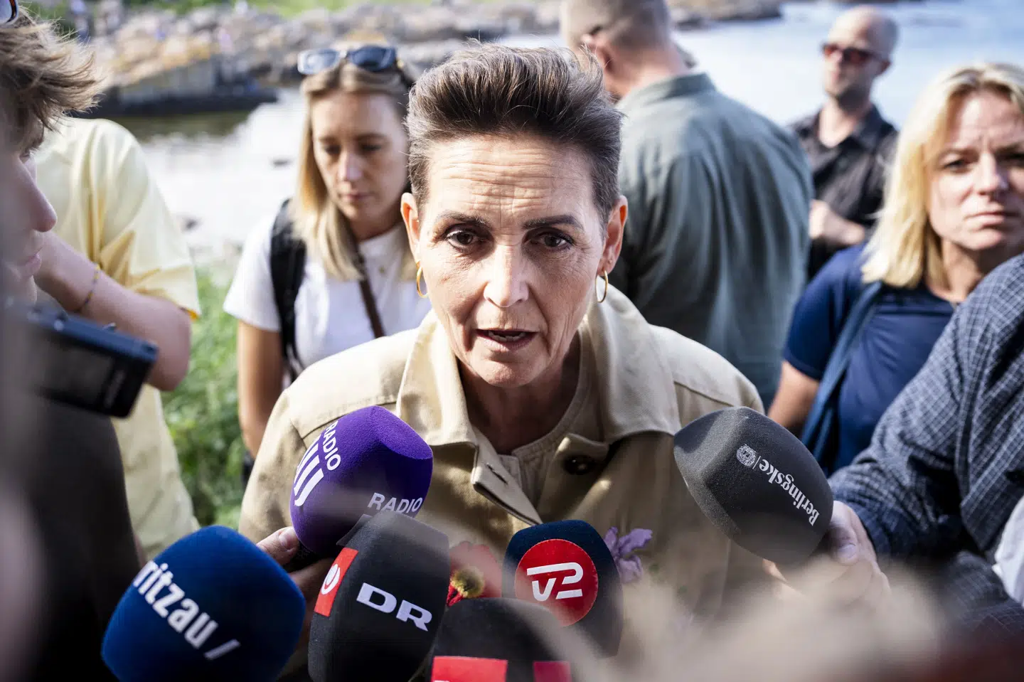 Økonomi og indenrigsminister og formand for SF, Pia Olsen Dyhr, forsvarede fredag sin ansættelse Thomas Nystrøm som særlig rådgiver. (Arkivfoto).